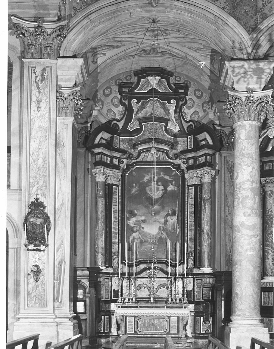 altare, complesso decorativo - bottega bergamasca (prima metà, ultimo quarto sec. XVIII, sec. XVIII)