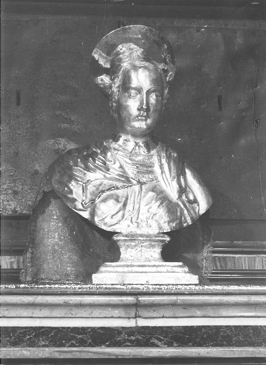 San Giovanni Evangelista (busto, opera isolata) - bottega bergamasca (sec. XVII)