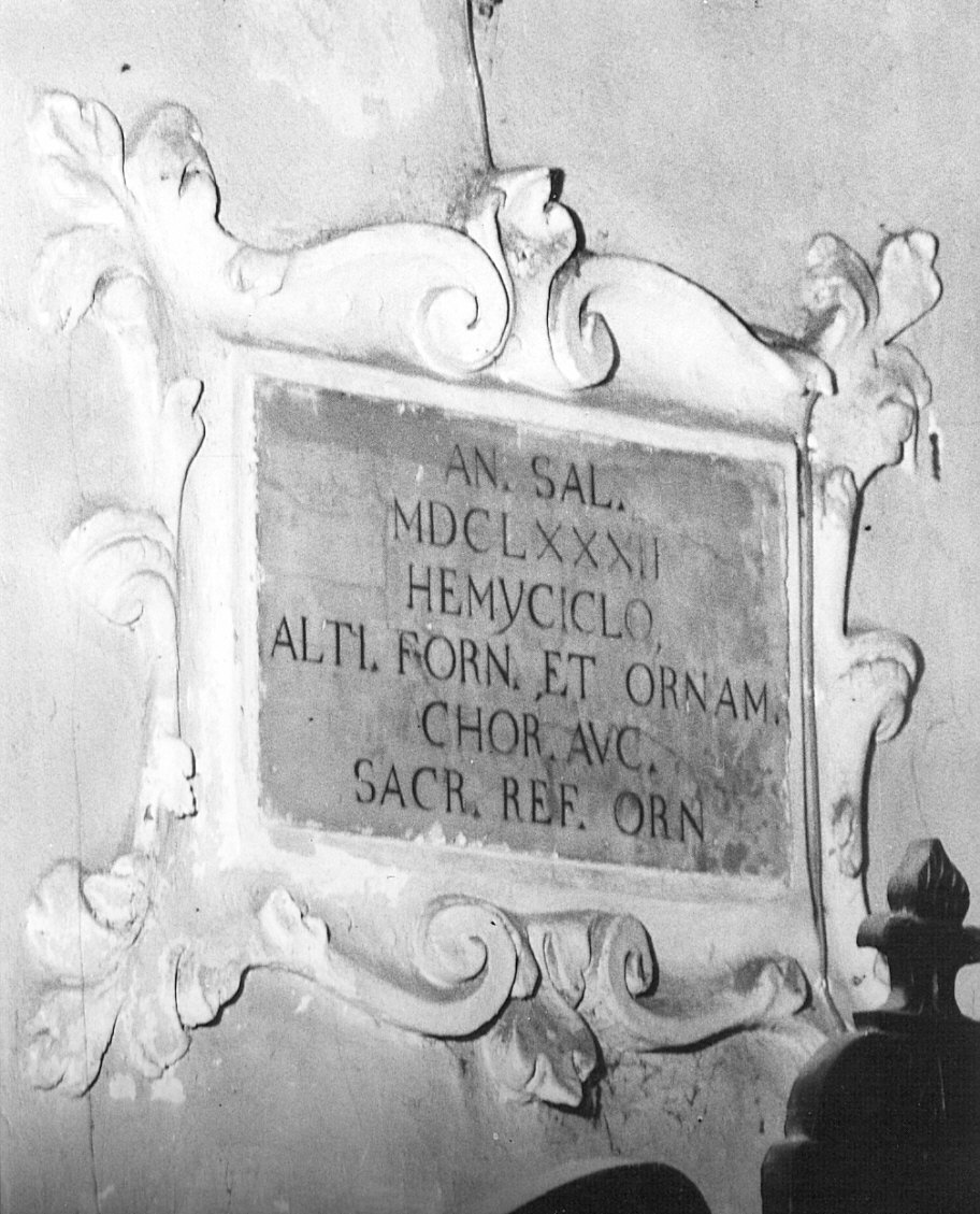 lapide documentaria, opera isolata - bottega lombarda (ultimo quarto sec. XVII, sec. XVIII)