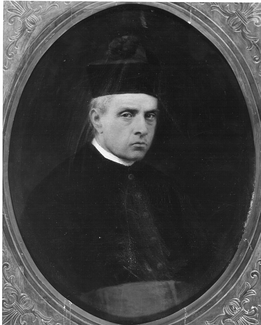 ritratto dell'arciprete Giovanni Rizzoli (dipinto, opera isolata) di Benzoni Enrico (sec. XX)