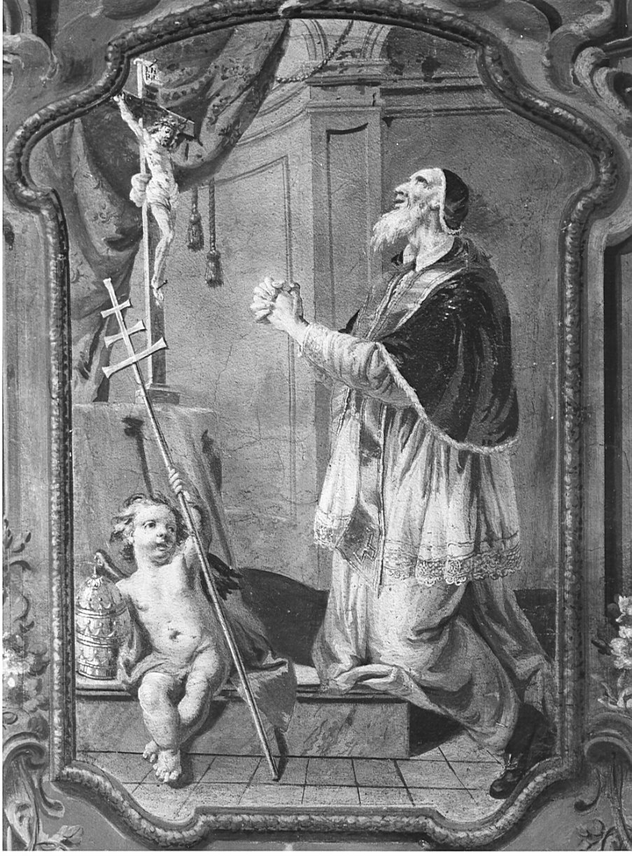 San Pio papa (dipinto, opera isolata) di Ferrario Federico, Brignoli Bernardo Pietro (sec. XVIII)