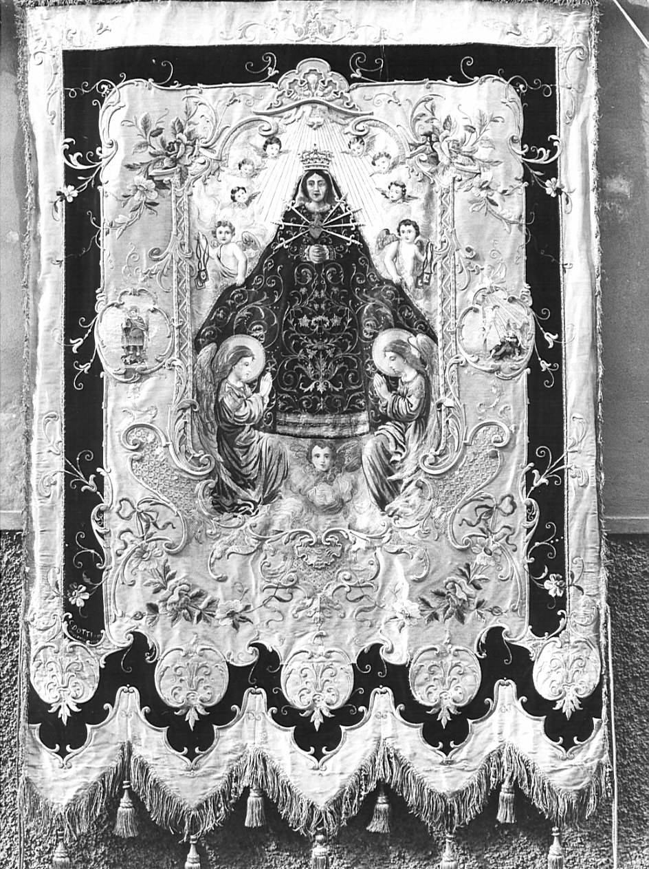 stendardo processionale, opera isolata di Dotti Carlo (sec. XX)