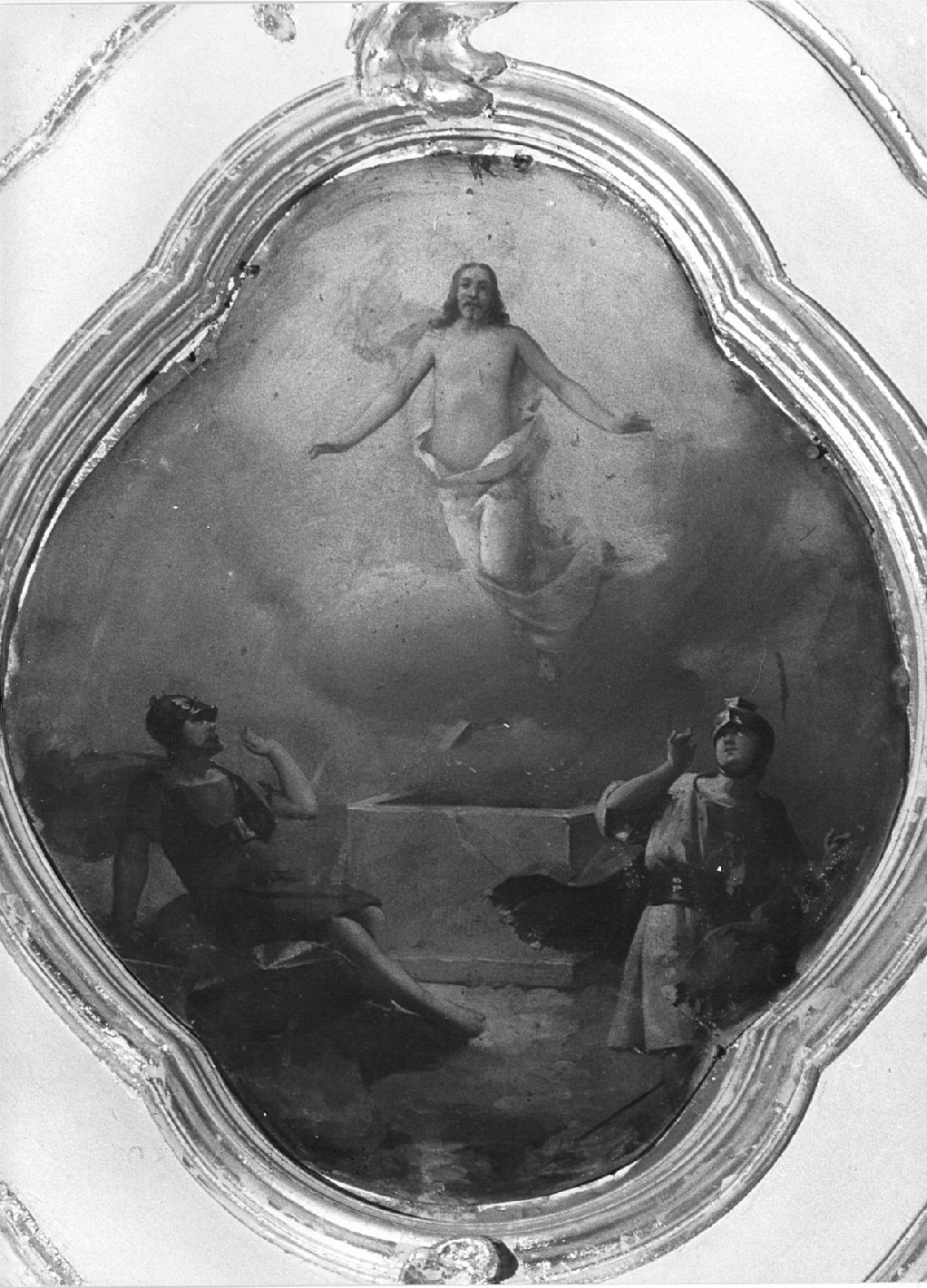 resurrezione di Cristo (dipinto, elemento d'insieme) di Capella Francesco detto Daggiù (attribuito) (seconda metà sec. XVIII)