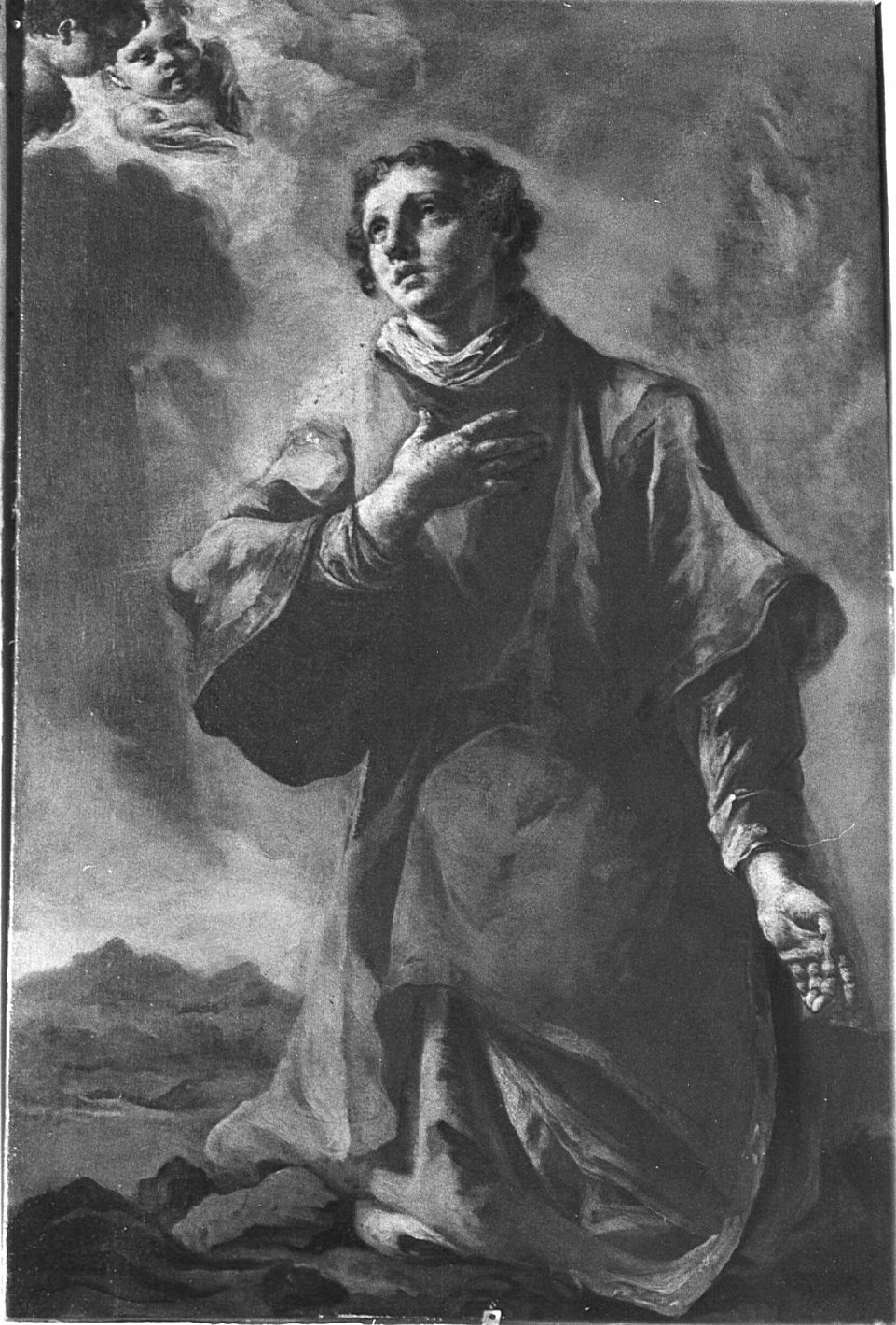 Santo Stefano (dipinto, opera isolata) di Capella Francesco detto Daggiù (attribuito) (sec. XVIII)