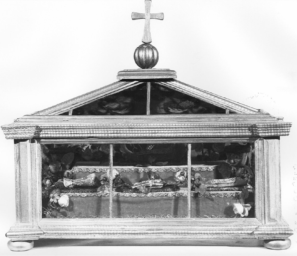 reliquiario a teca - a urna, opera isolata - bottega lombarda (seconda metà sec. XVII)