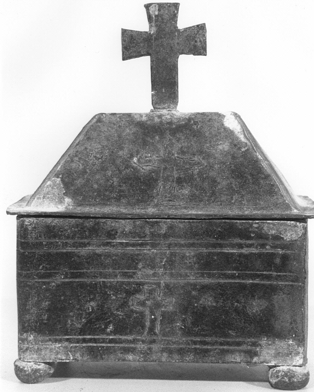 reliquiario a teca - a urna, opera isolata - bottega lombarda (sec. XVI)