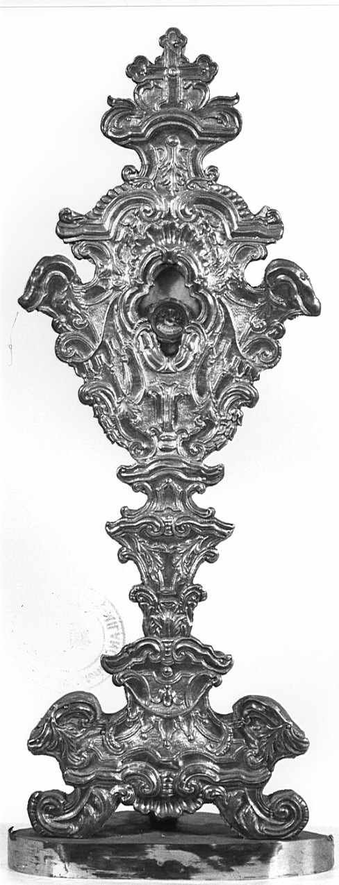 reliquiario - a ostensorio, opera isolata - bottega lombarda (sec. XVIII)