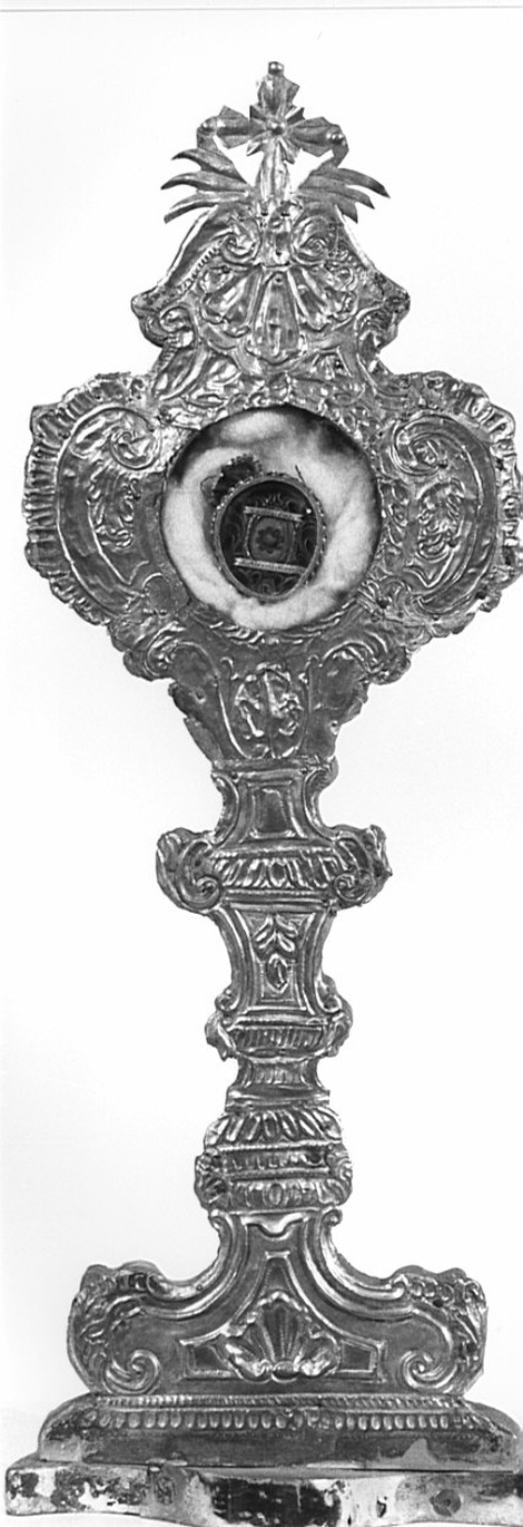 reliquiario - a ostensorio, opera isolata - bottega lombarda (sec. XVIII)