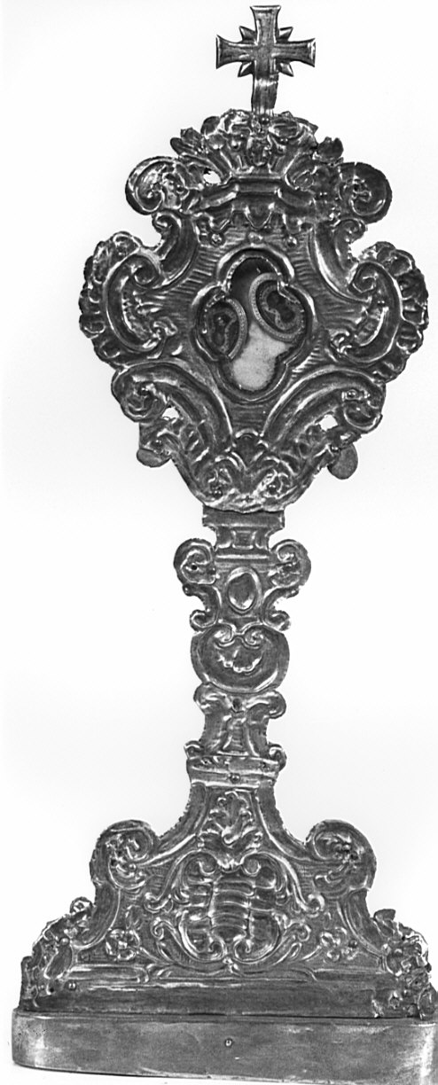 reliquiario - a ostensorio, opera isolata - bottega lombarda (sec. XVIII)