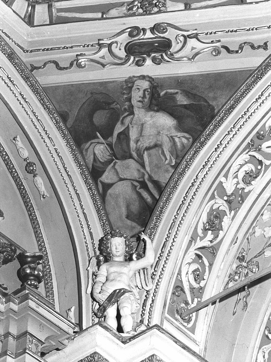 San Giovanni Evangelista (dipinto, elemento d'insieme) di Calandra Giovanni Battista (attribuito), Ceresa Carlo (attribuito) (prima metà sec. XVII)