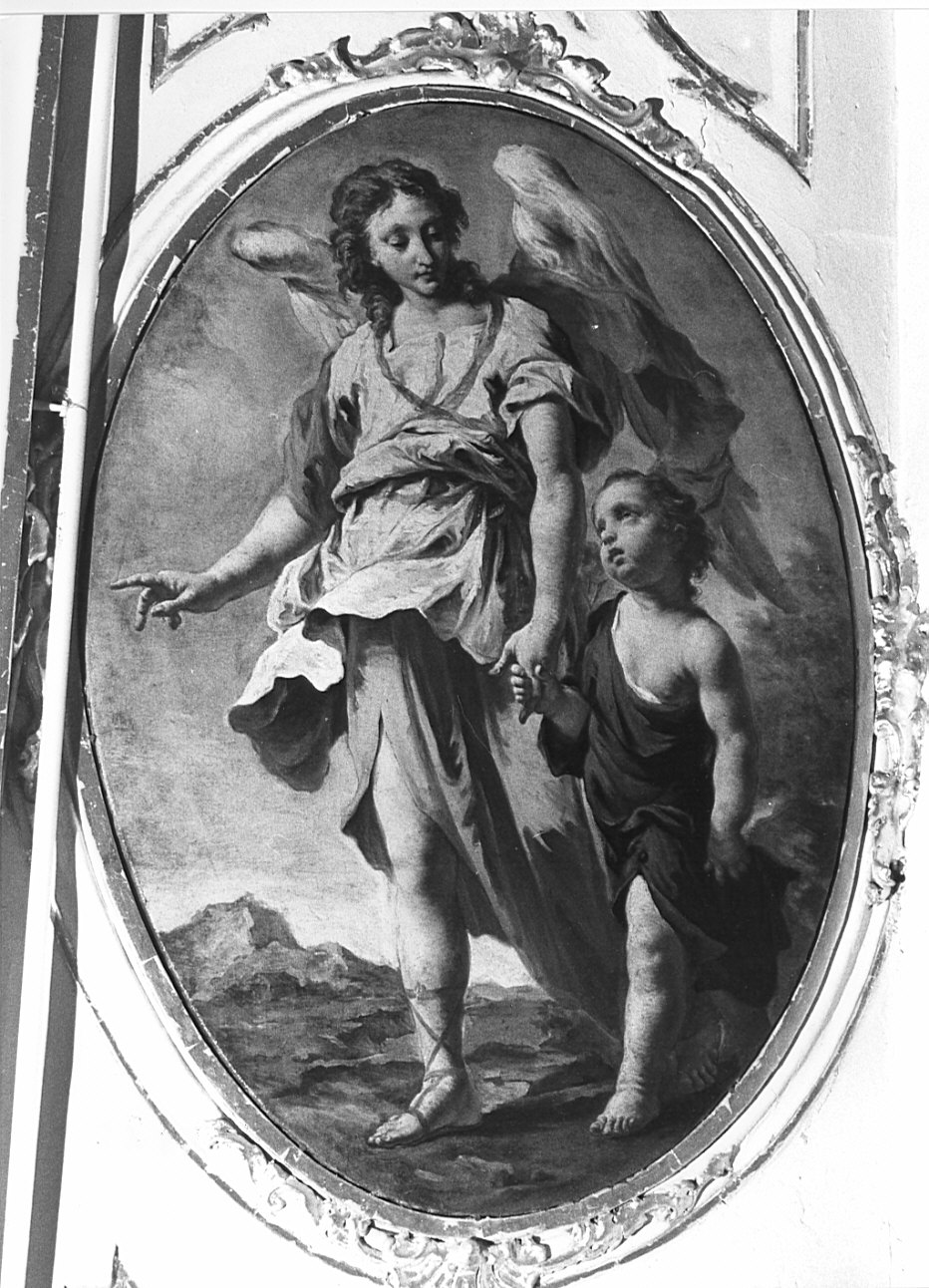 angelo custode (dipinto, elemento d'insieme) di Capella Francesco detto Daggiù (sec. XVIII)