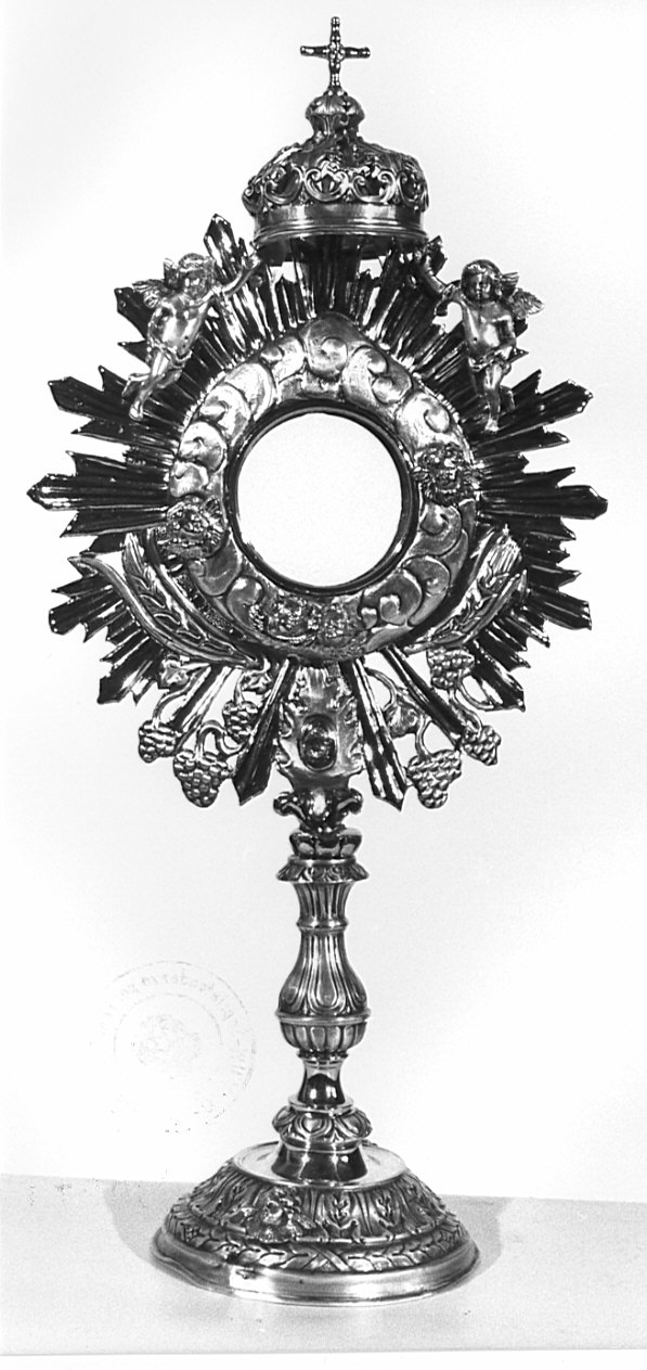 ostensorio - a raggiera, opera isolata - bottega lombarda (sec. XVIII)