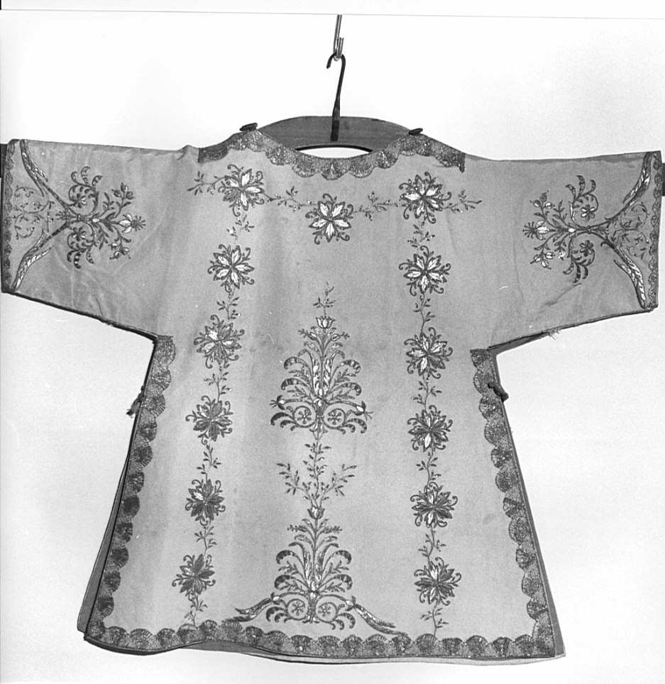 tunicella, opera isolata - manifattura italiana (sec. XVIII)