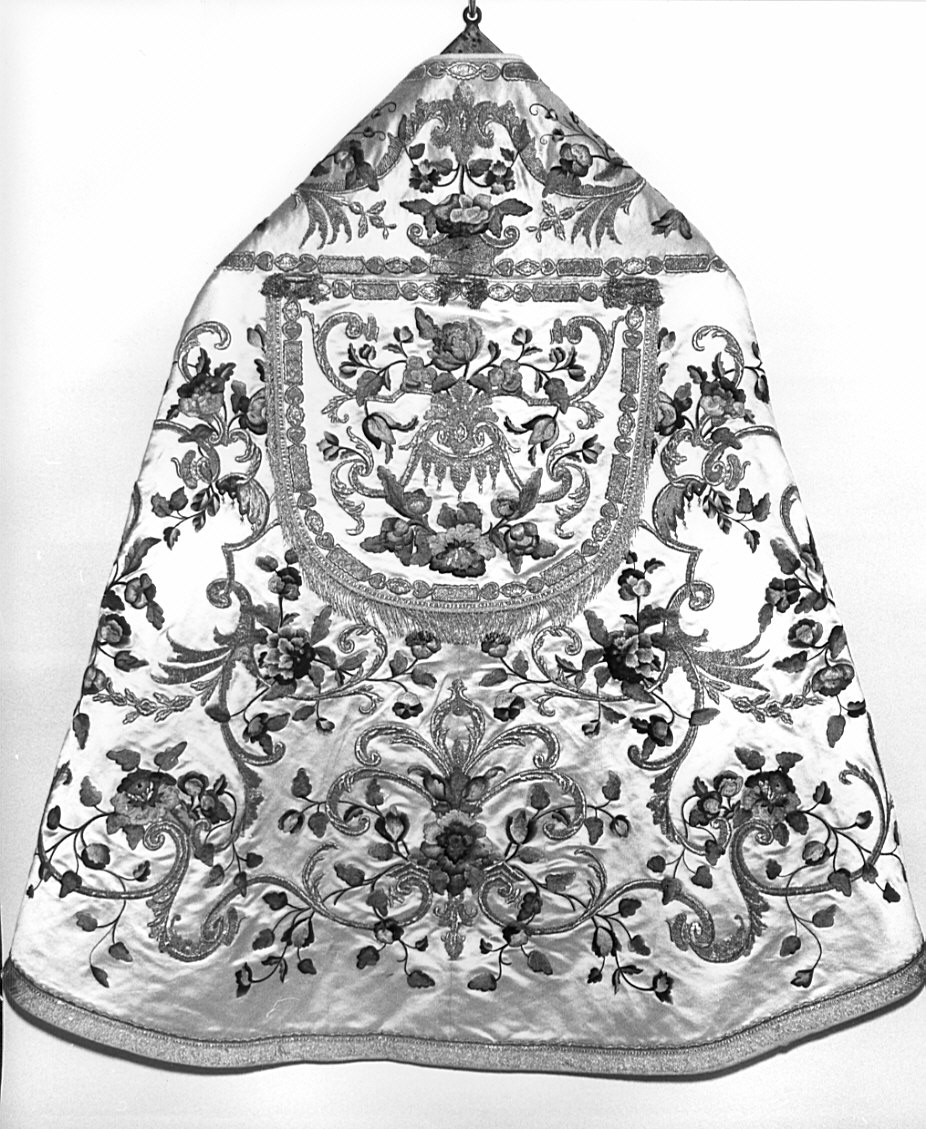 piviale, opera isolata - manifattura italiana (prima metà sec. XIX)