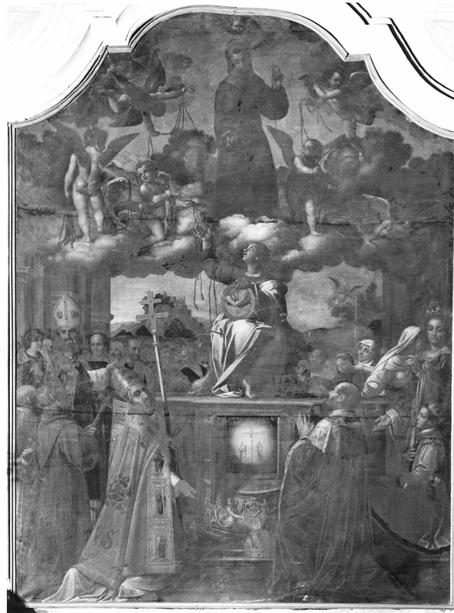 Perdono d'Assisi (dipinto, opera isolata) di Salmeggia Enea detto Talpino (sec. XVII)