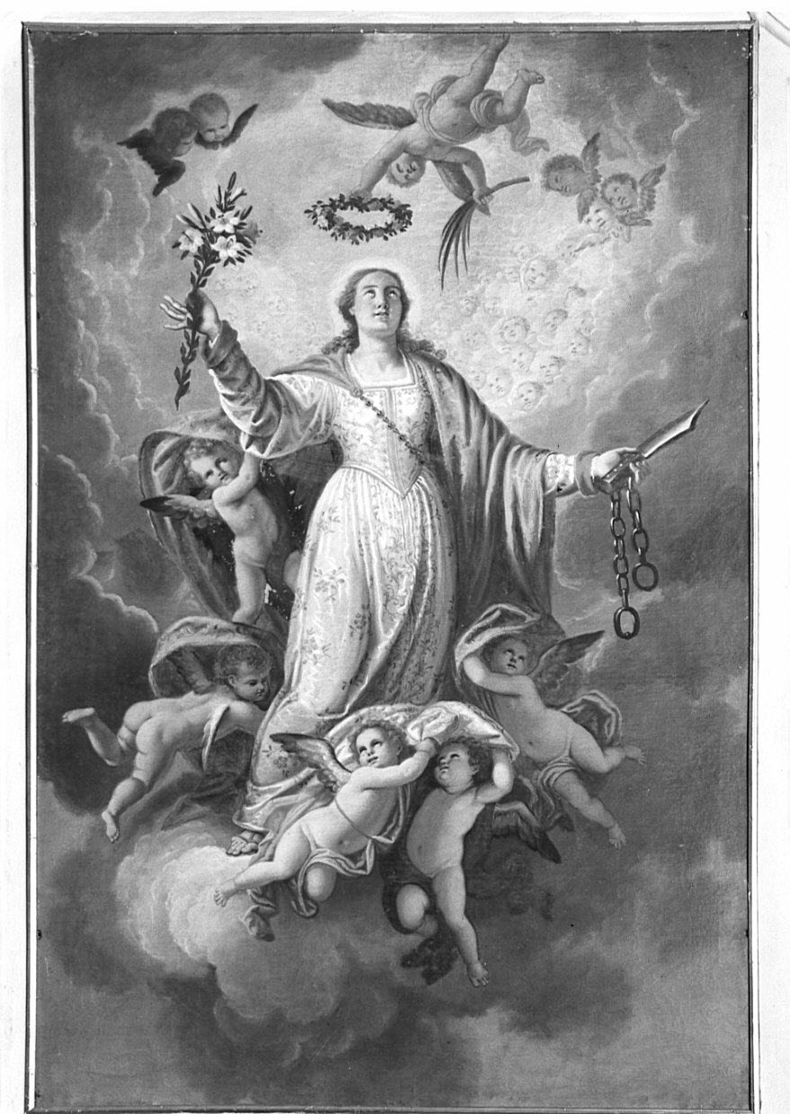 Sant'Agata (pala d'altare, opera isolata) di Paglia Francesco (attribuito) (fine sec. XVII)