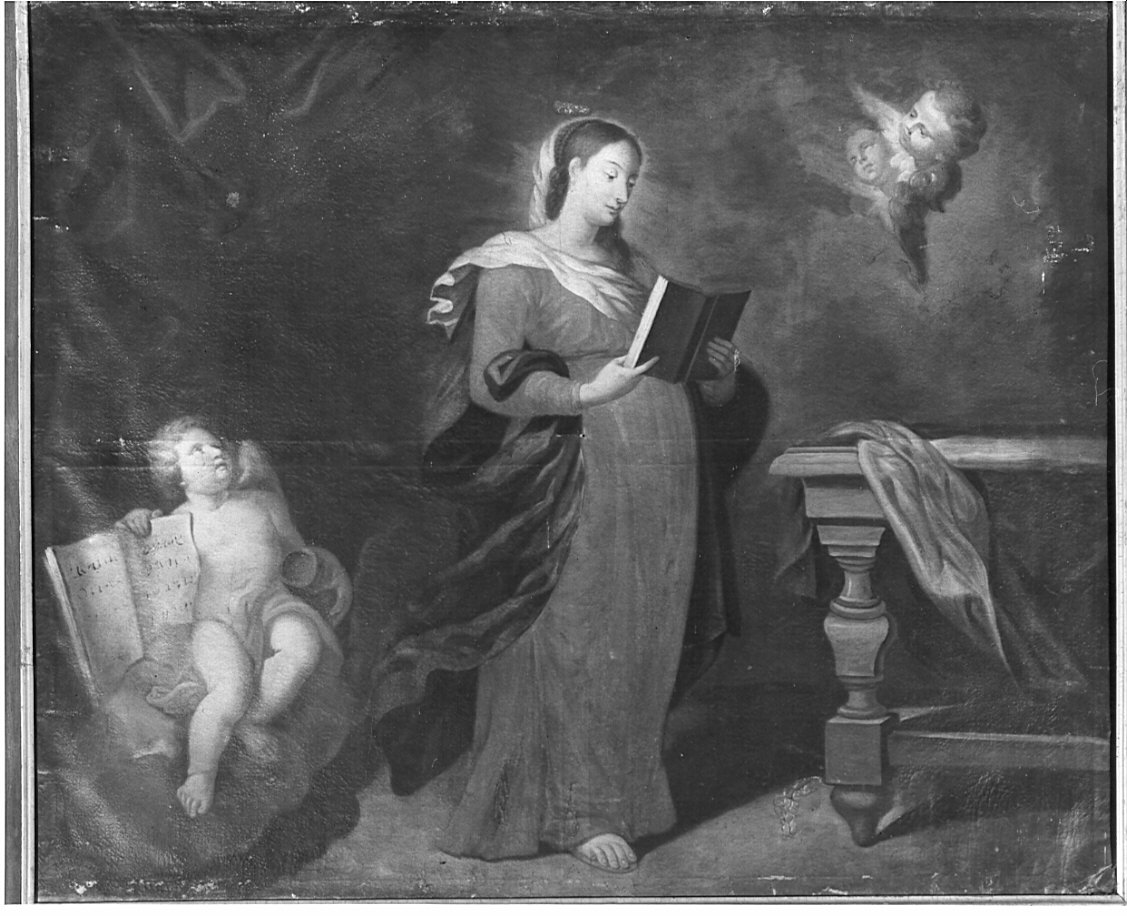 maternità di Maria Vergine (dipinto, opera isolata) - ambito lombardo (metà sec. XVII)