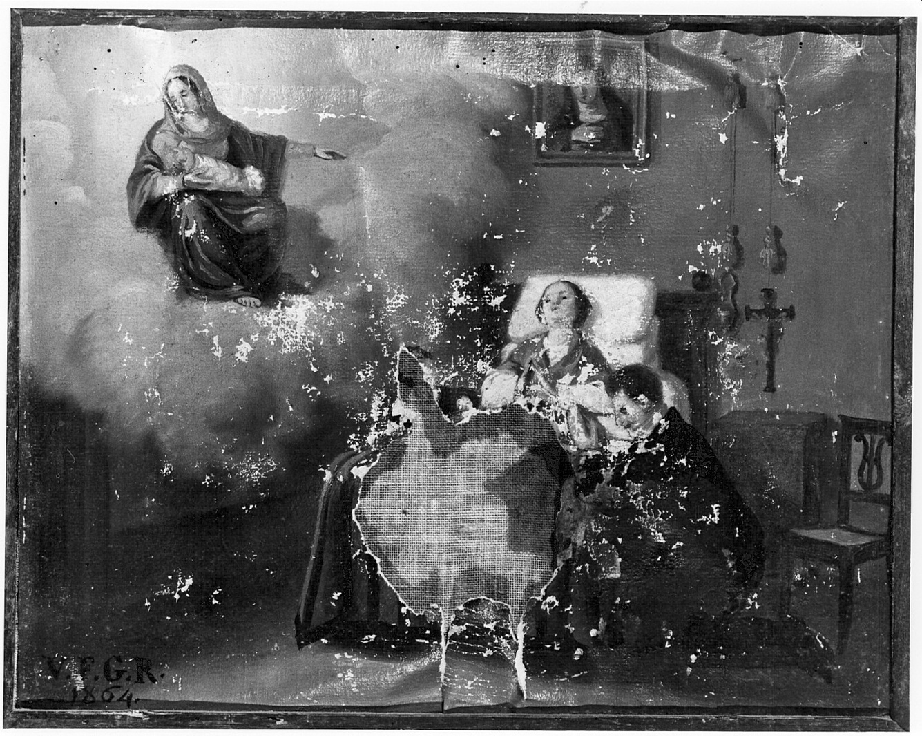 ex voto, opera isolata - ambito bergamasco (sec. XIX)