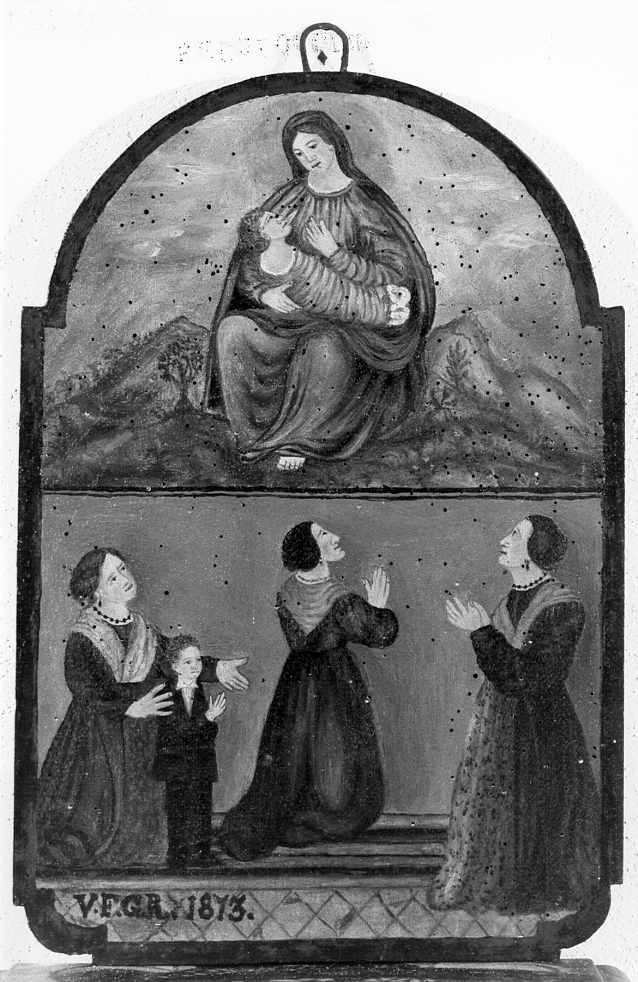 ex voto, opera isolata - ambito bergamasco (sec. XIX)