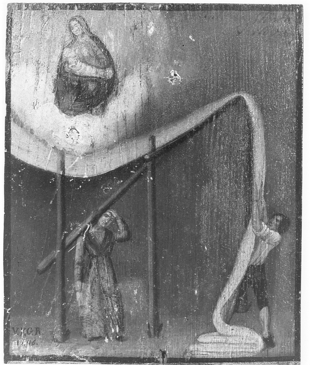 ex voto, opera isolata - ambito bergamasco (sec. XIX)