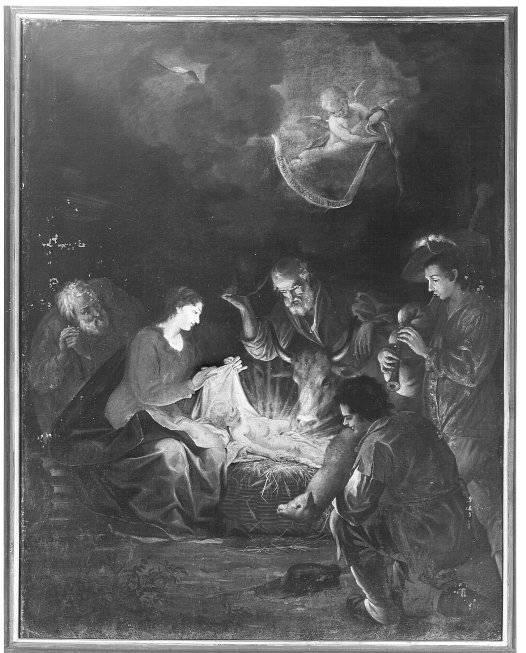 adorazione dei pastori (dipinto, opera isolata) di Querena Lattanzio (sec. XVIII)