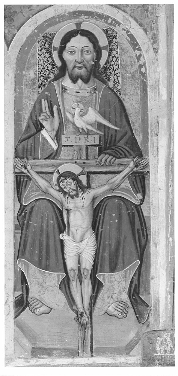 Trinità (dipinto, opera isolata) - ambito bergamasco (primo quarto sec. XVI)