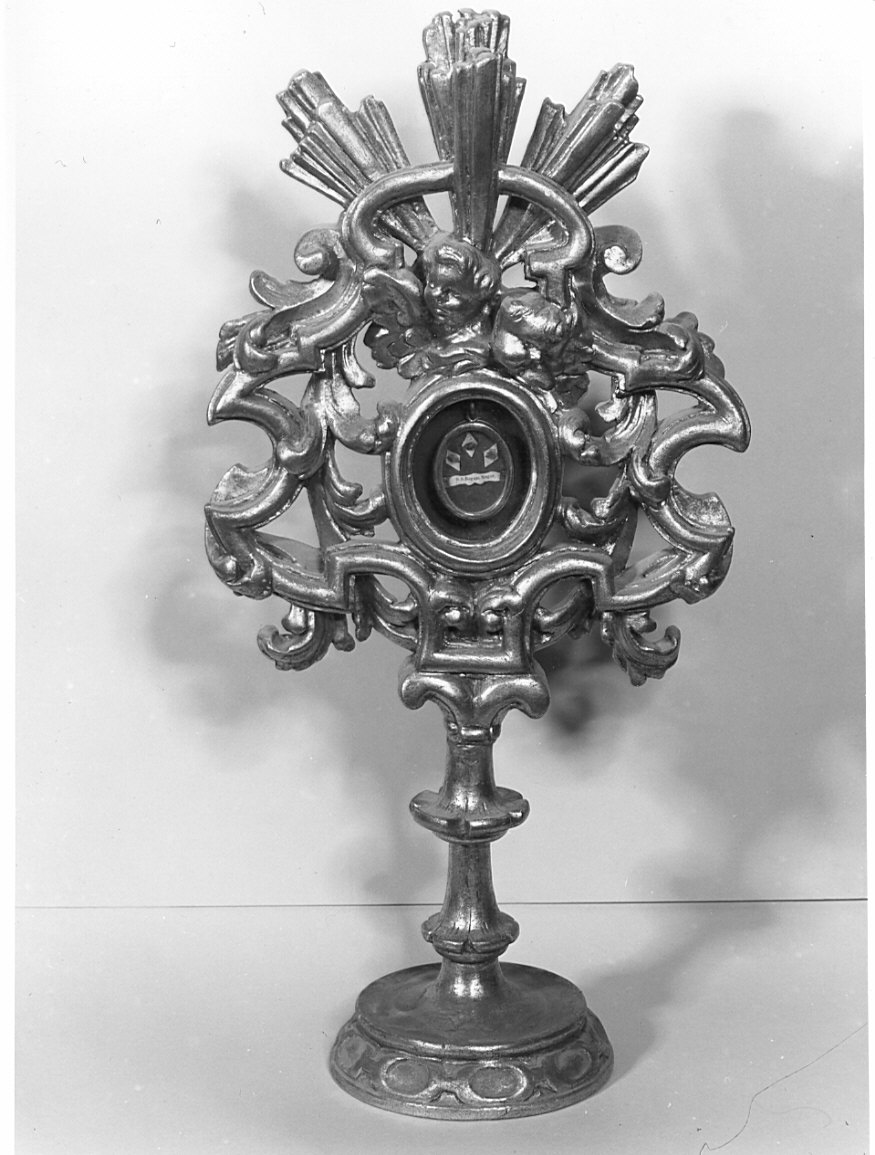 reliquiario - a ostensorio, opera isolata - bottega bergamasca (sec. XIX)
