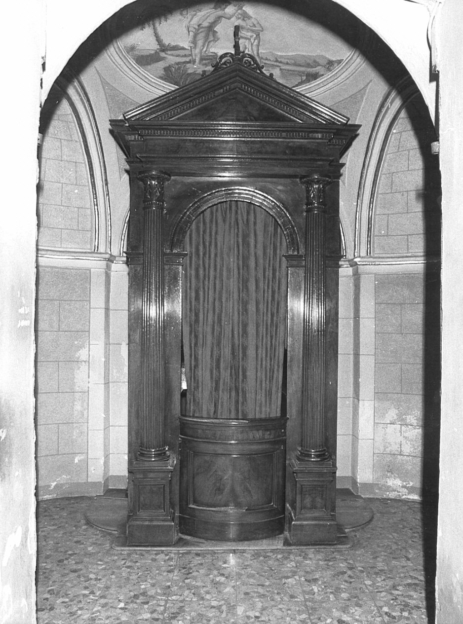 confessionale, coppia - bottega lombarda (sec. XIX)