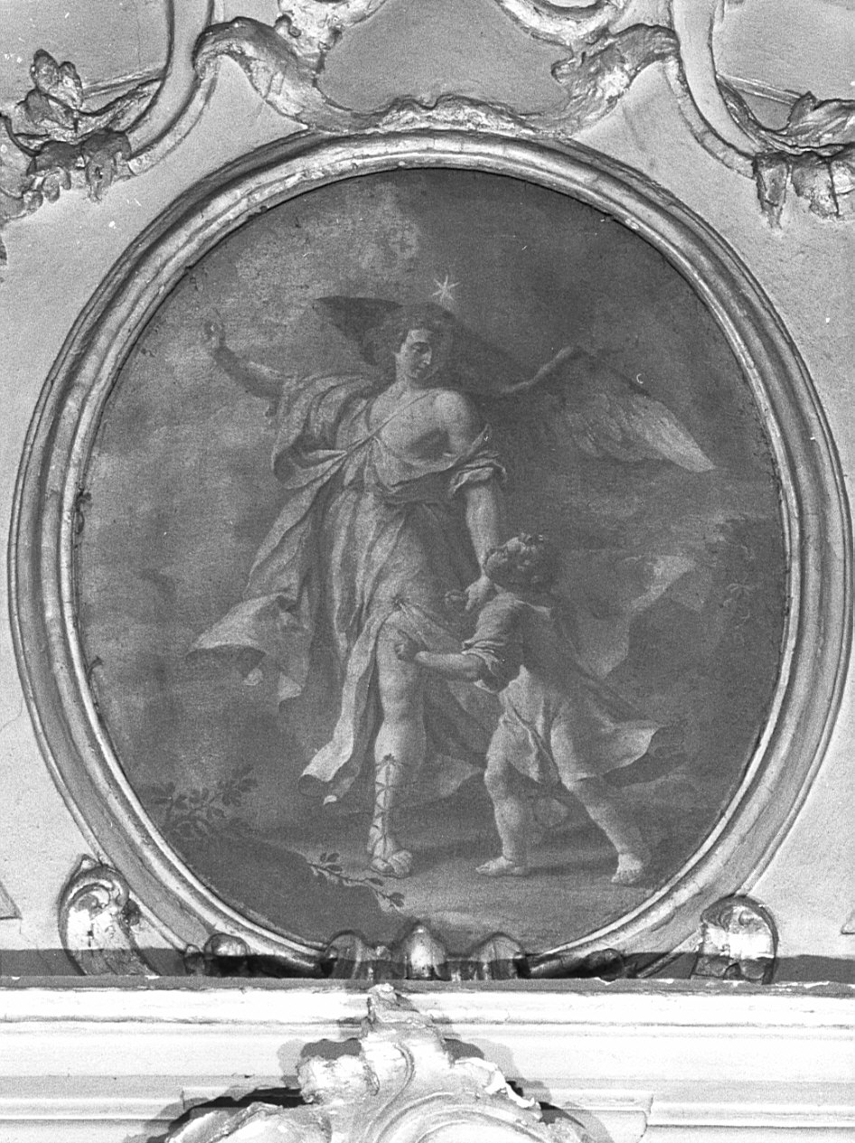 angelo custode (dipinto, elemento d'insieme) - ambito lombardo (sec. XVIII)