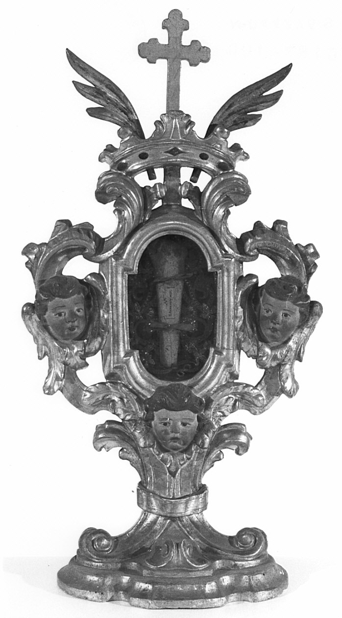 reliquiario - a ostensorio, serie - bottega bergamasca (sec. XVII)