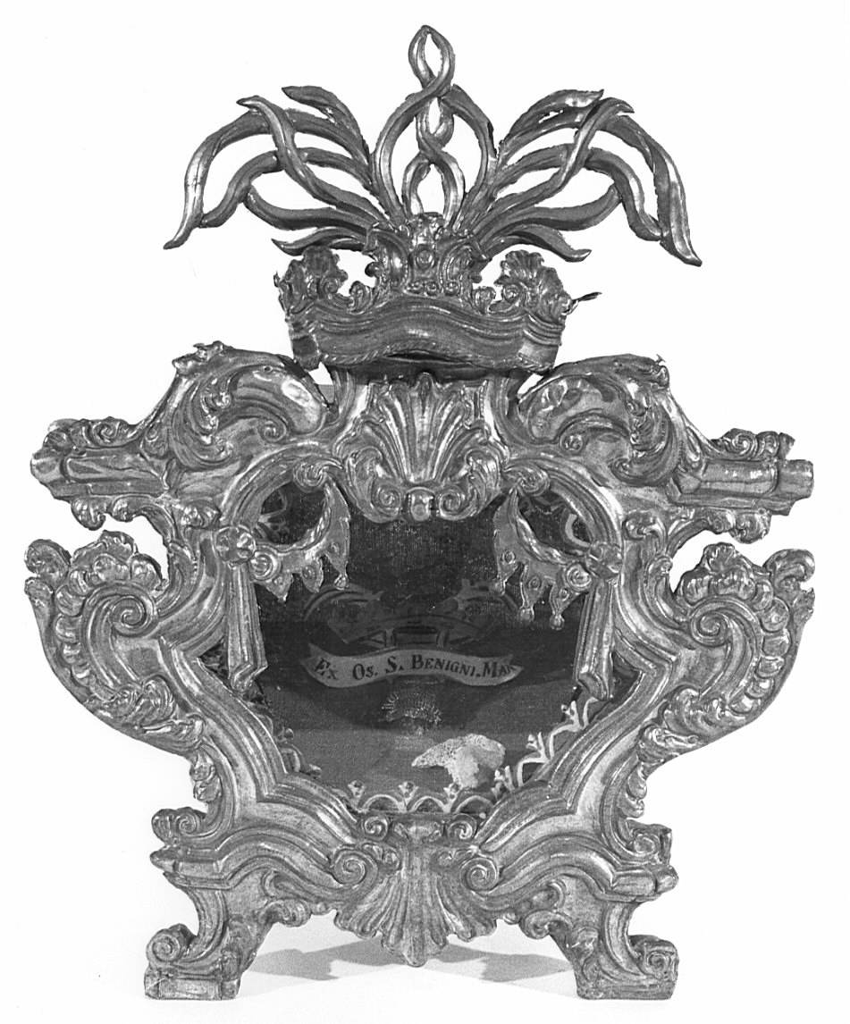 reliquiario a teca - a urna, opera isolata - bottega lombarda (sec. XVIII)