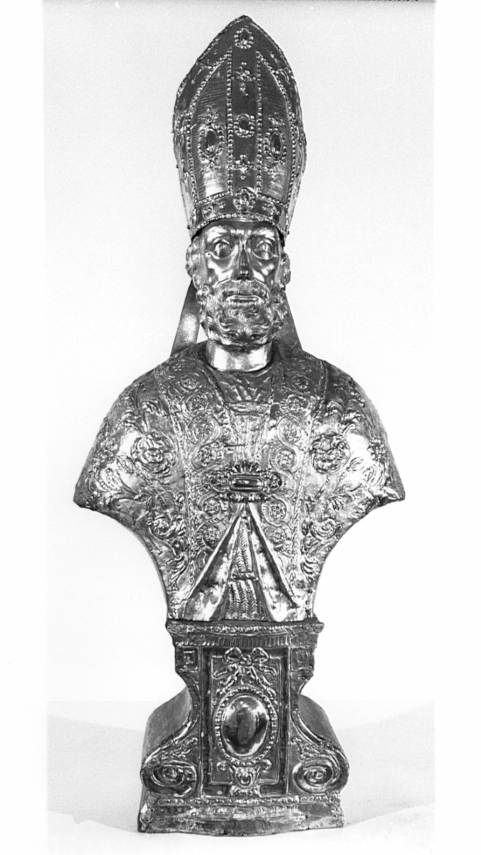 reliquiario - a busto, serie - bottega lombarda (fine/inizio secc. XVII/ XVIII)