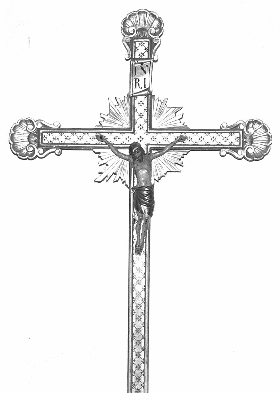 croce processionale, opera isolata - bottega lombarda (sec. XIX)