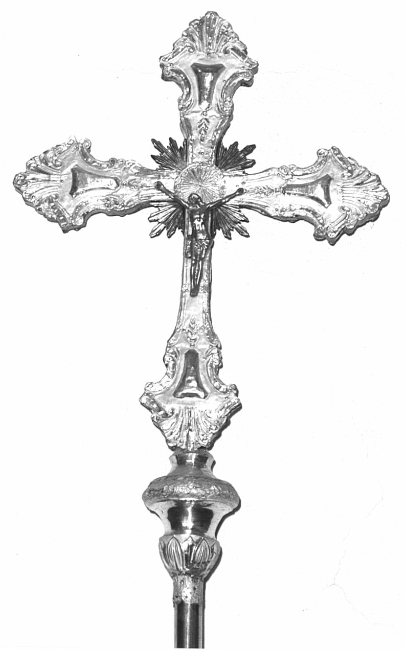 croce processionale, opera isolata - bottega lombarda (fine/inizio secc. XVIII/ XIX)