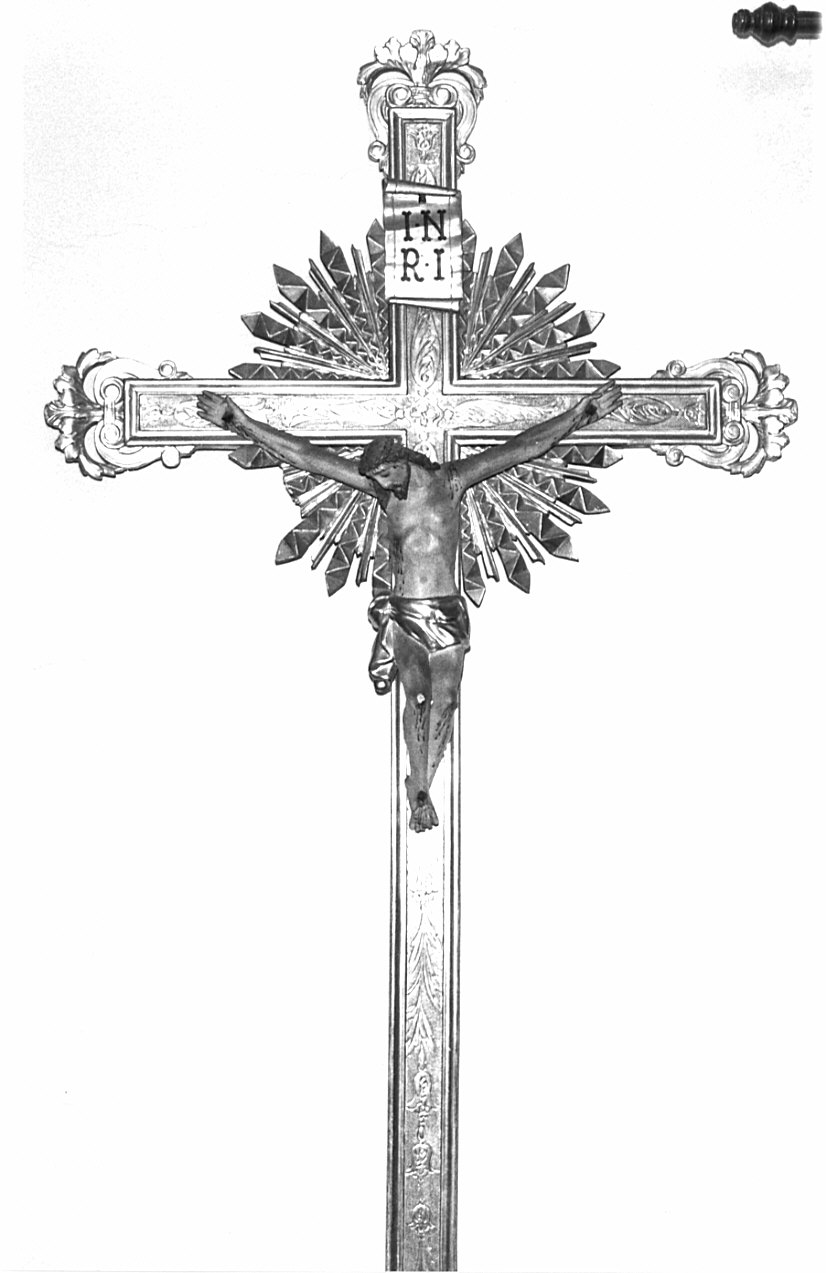 croce processionale, opera isolata - bottega lombarda (sec. XIX)