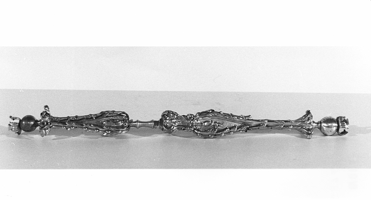 scettro di immagine sacra, opera isolata - bottega bergamasca (sec. XIX)