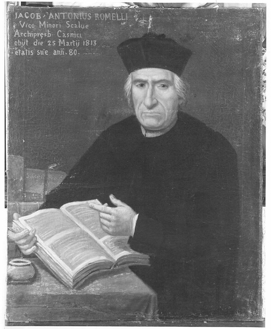 Ritratto dell'arciprete Giacomo Antonio Romelli (dipinto, opera isolata) - ambito bergamasco (primo quarto sec. XIX)
