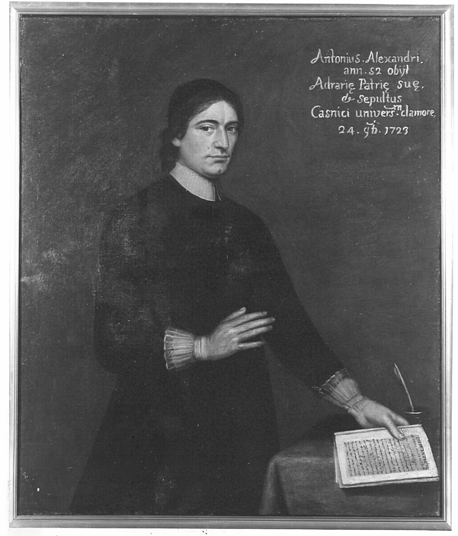 Ritratto dell'arciprete Antonio Alessandri (dipinto, opera isolata) - ambito bergamasco (sec. XVIII)