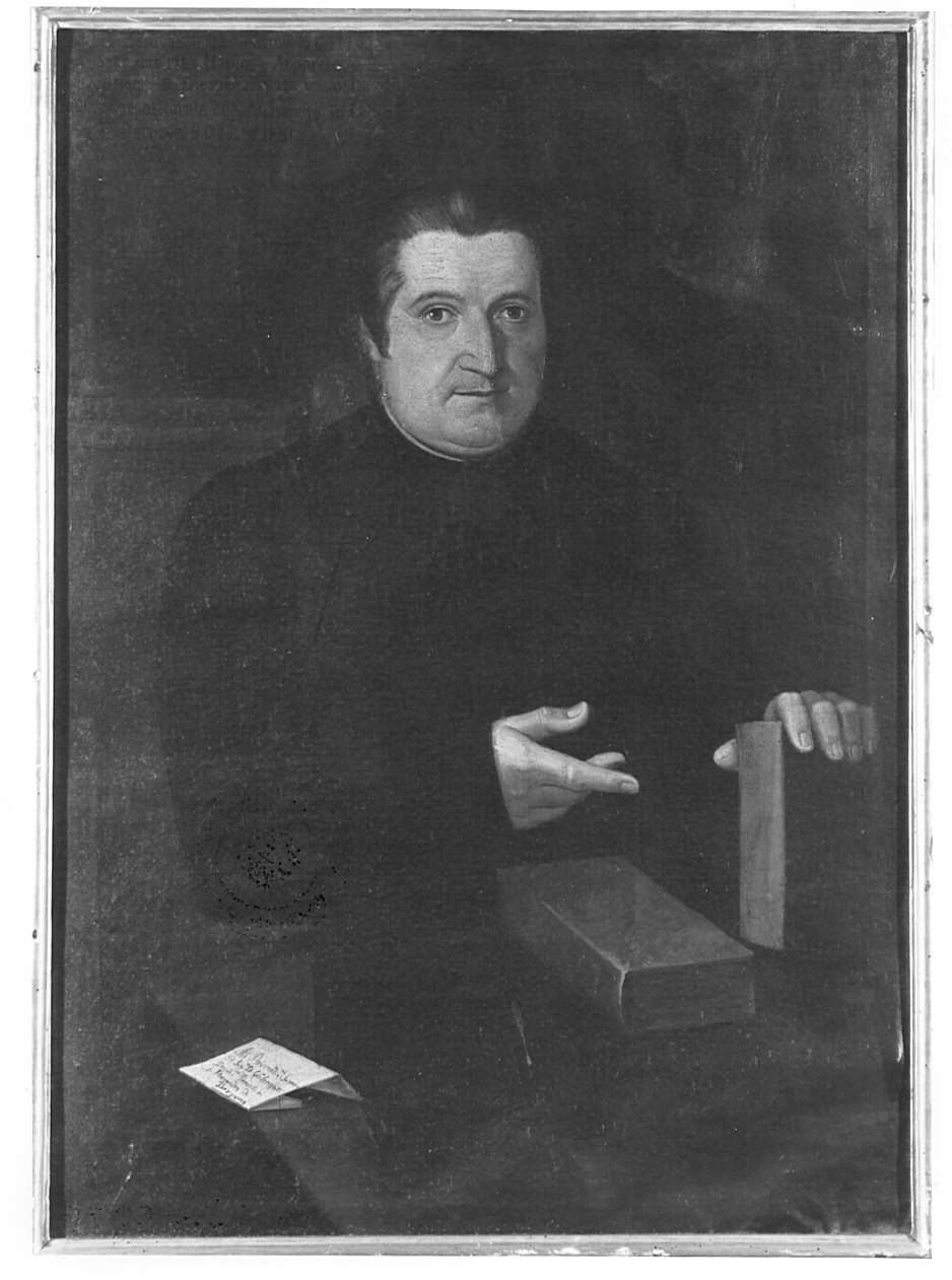 Ritratto dell'arciprete Giovanni Serughetti (dipinto, opera isolata) - ambito bergamasco (sec. XIX)