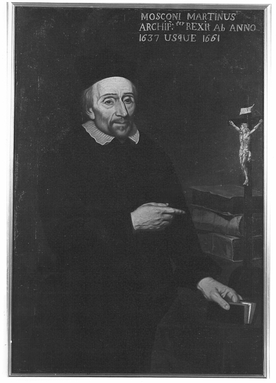 Ritratto dell'arciprete Martino Mosconi (dipinto, opera isolata) - ambito lombardo (seconda metà sec. XVII)
