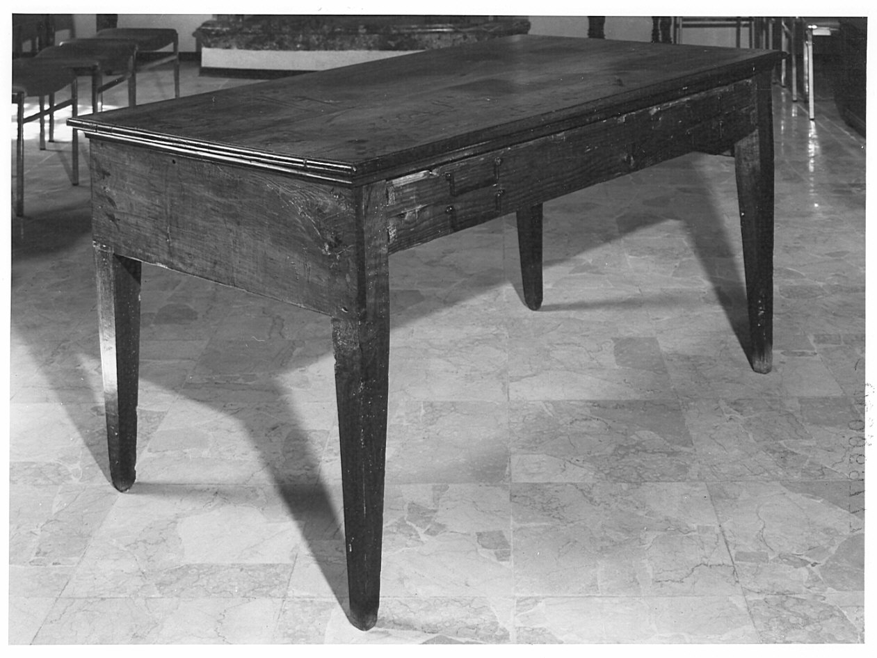 tavolo di sacrestia, opera isolata - bottega bergamasca (primo quarto sec. XIX)