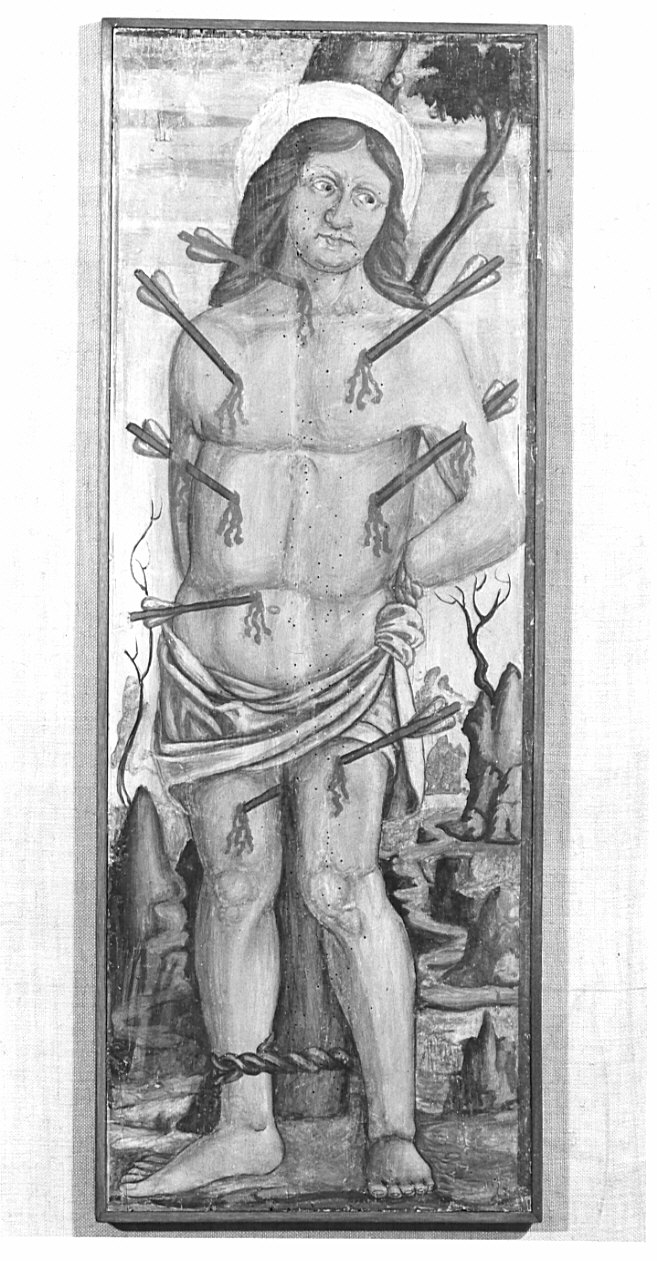San Sebastiano (dipinto, opera isolata) - ambito bergamasco (secc. XVI/ XVII)