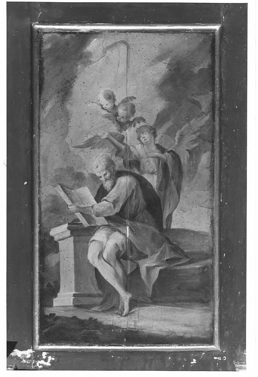San Matteo Evangelista (dipinto, elemento d'insieme) di Paganelli Giuseppe (attribuito) (fine sec. XVIII)