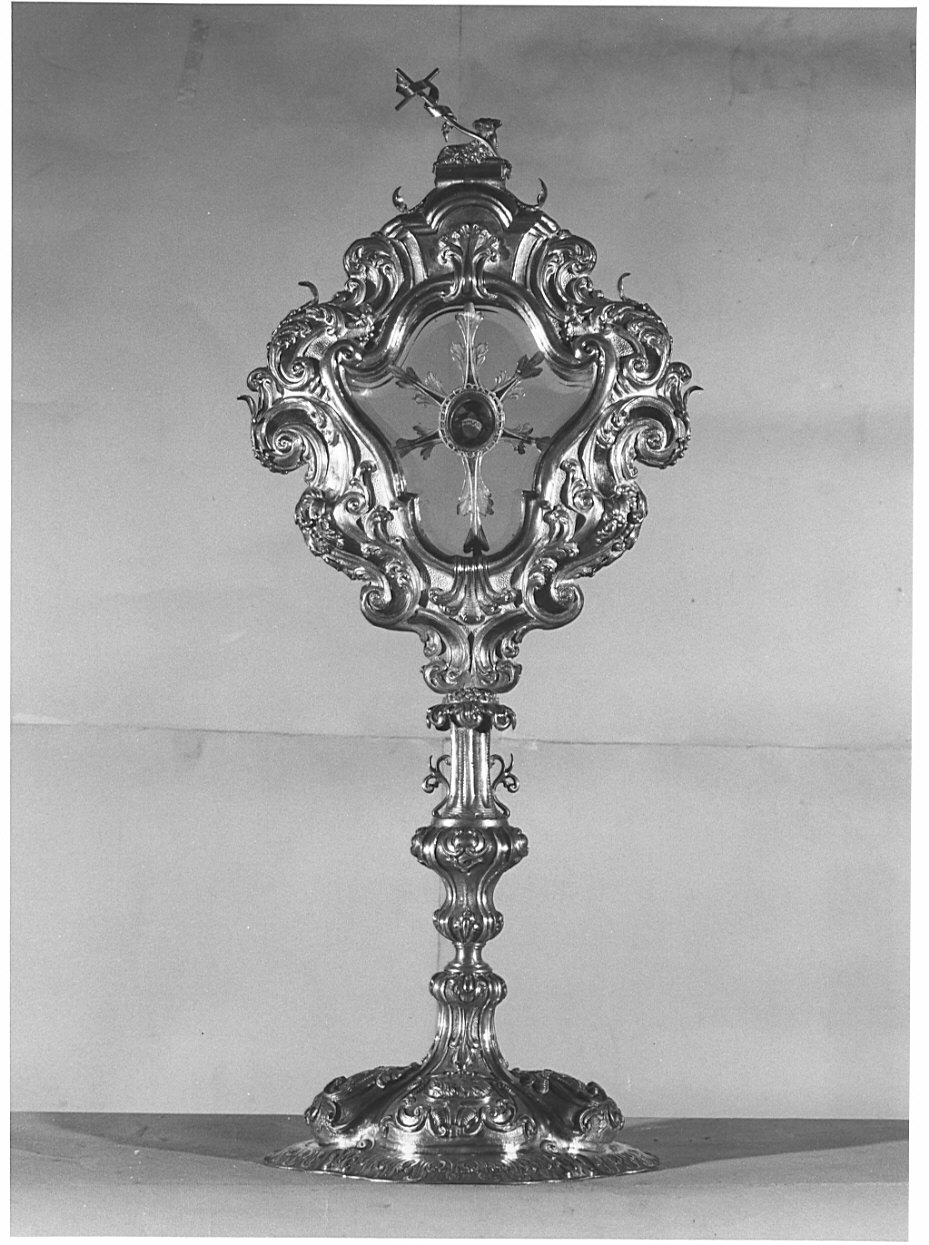reliquiario - a ostensorio, opera isolata - bottega lombarda (sec. XVIII)