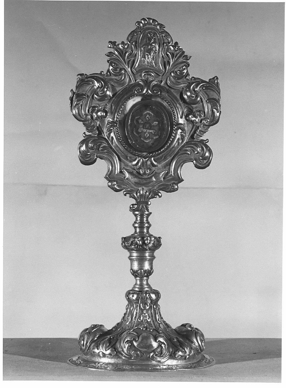reliquiario - a ostensorio, opera isolata - bottega bergamasca (sec. XVIII)