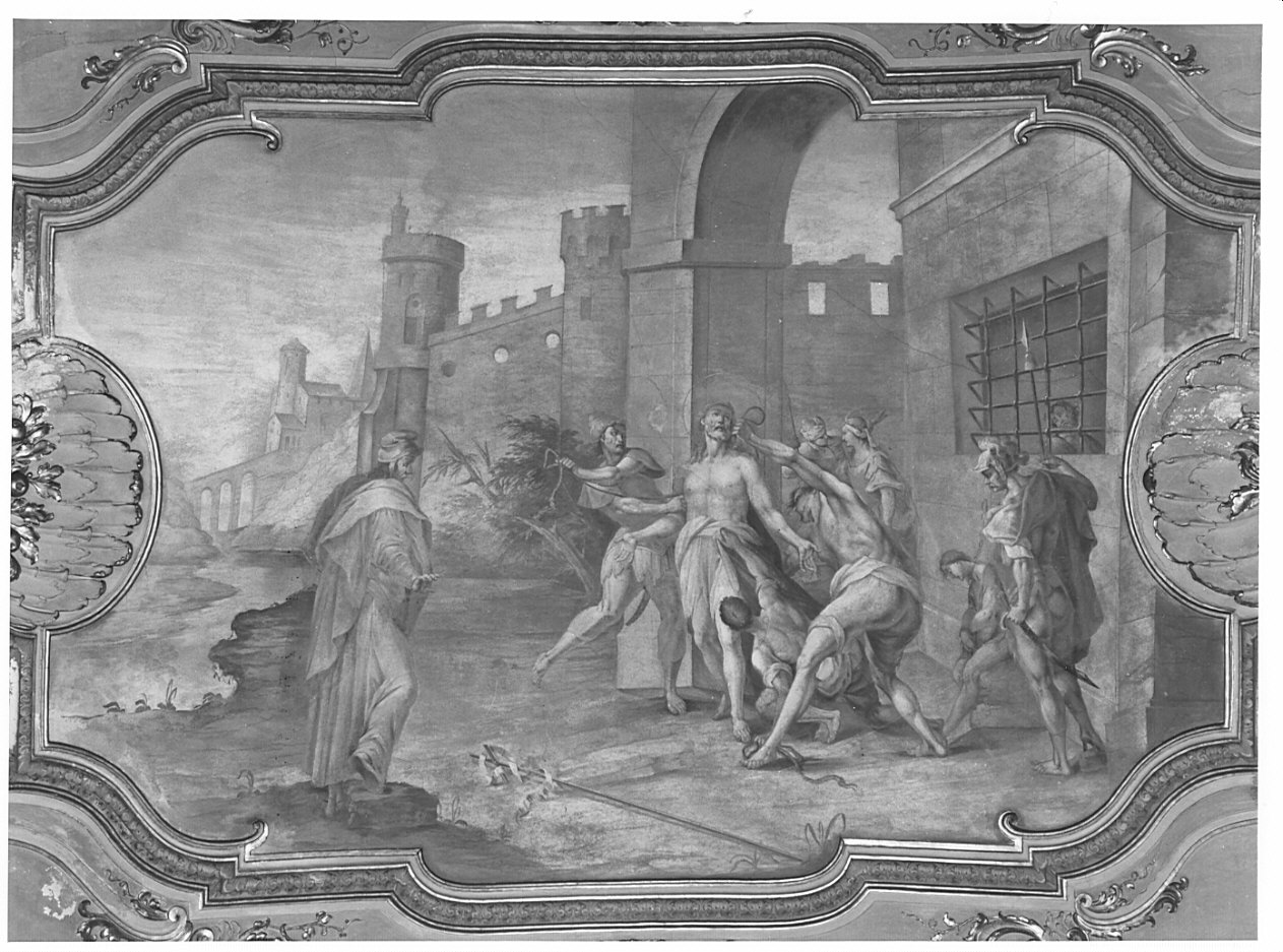decapitazione di San Giovanni Battista (dipinto, elemento d'insieme) di Albrici Enrico (attribuito) (sec. XVIII)