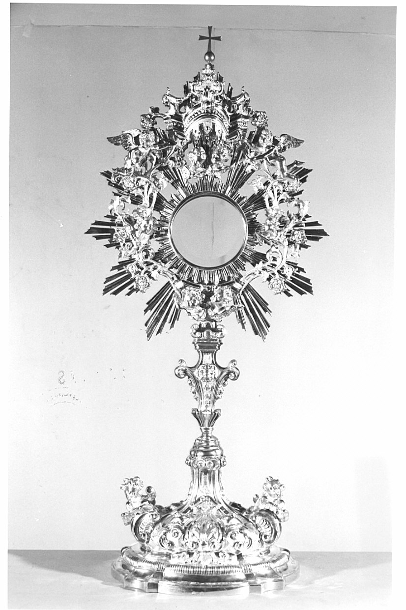 ostensorio - a raggiera, opera isolata di Mendozza Carlo (sec. XIX)