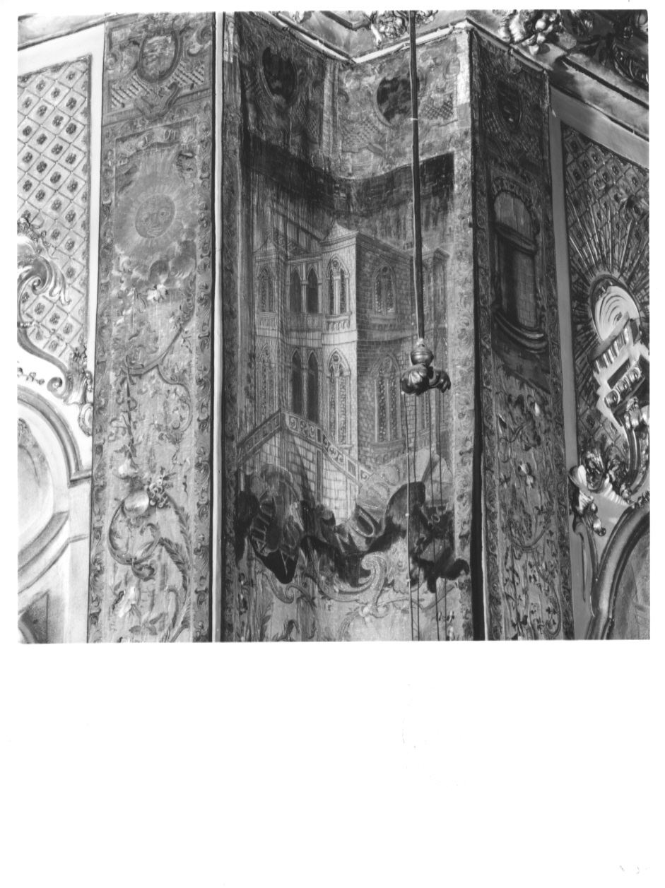 Simboli e prefigurazioni di Maria Vergine (parato da chiesa, complesso decorativo) di Brioschi Melchiorre (bottega) (sec. XVIII)