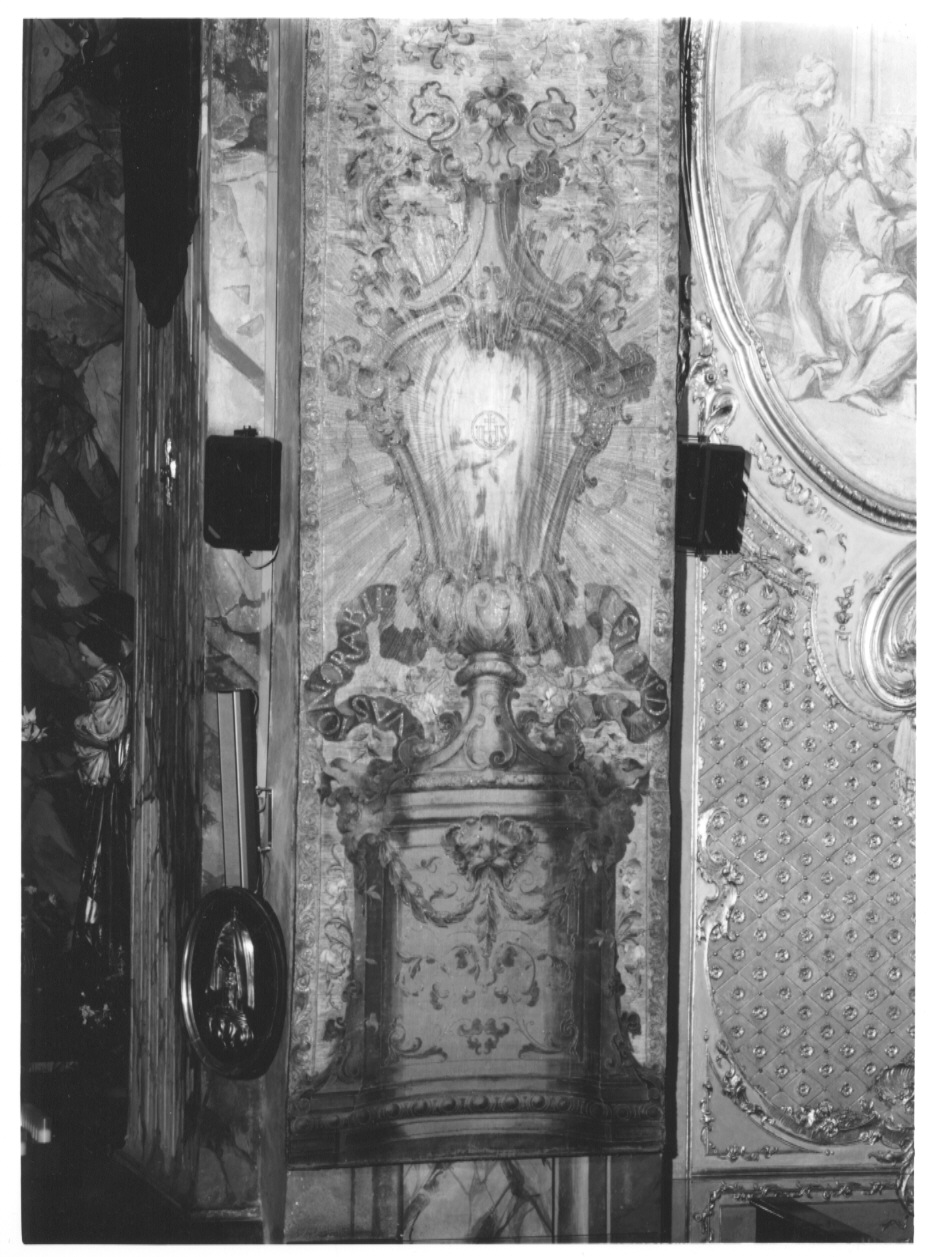Simboli e prefigurazioni di Maria Vergine (parato da chiesa, complesso decorativo) di Brioschi Melchiorre (bottega) (sec. XVIII)
