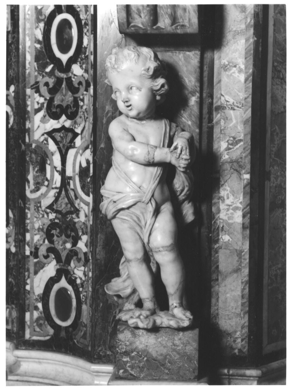 angelo rappresentato come bambino (statua, complesso decorativo) di Manni Andrea, Manni Pietro Antonio, Manni Carlo Antonio, Manni Giacomo (sec. XVIII)